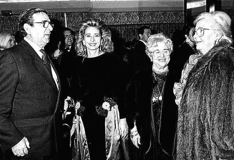 José María Simó, Mayrén Beneyto, Pepita Ahumada y María Dolores Pascual.