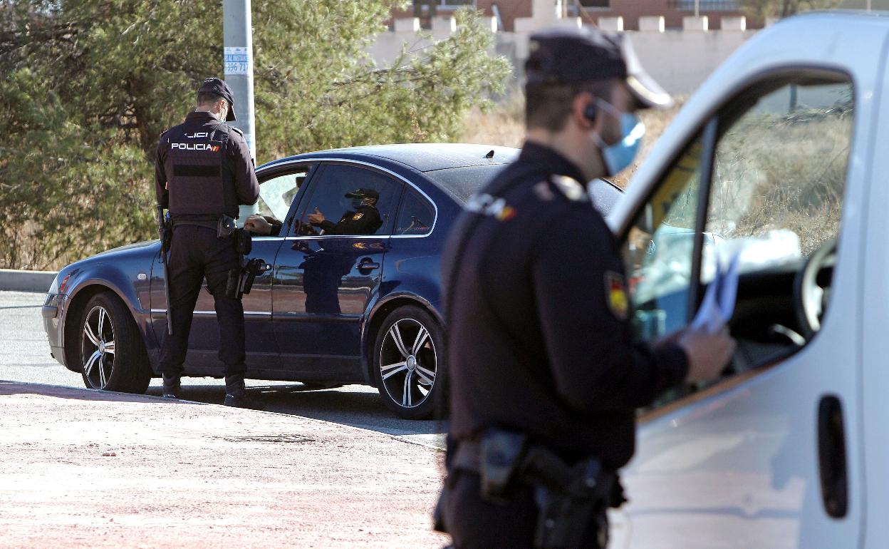 Un control policial. 