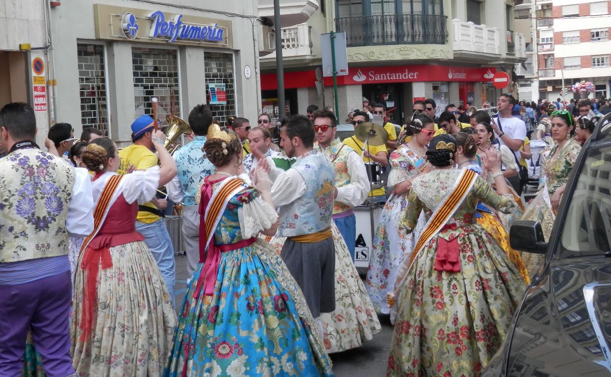 Celebración fallera en Alzira. 