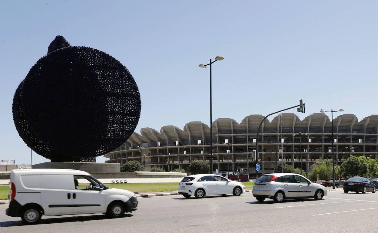 Imagen del nuevo estadio del Valencia ubicado en Cortes Valencianas. 