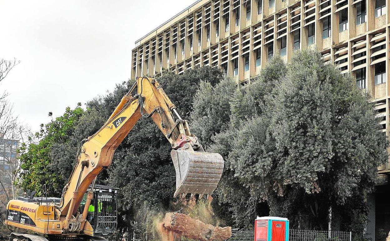 Obras de ampliación del Hospital Clínico