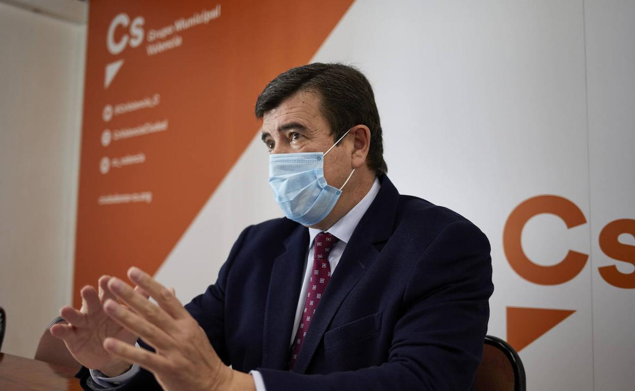Fernando Giner, portavoz de Ciudadanos en el Ayuntamiento de Valencia. 