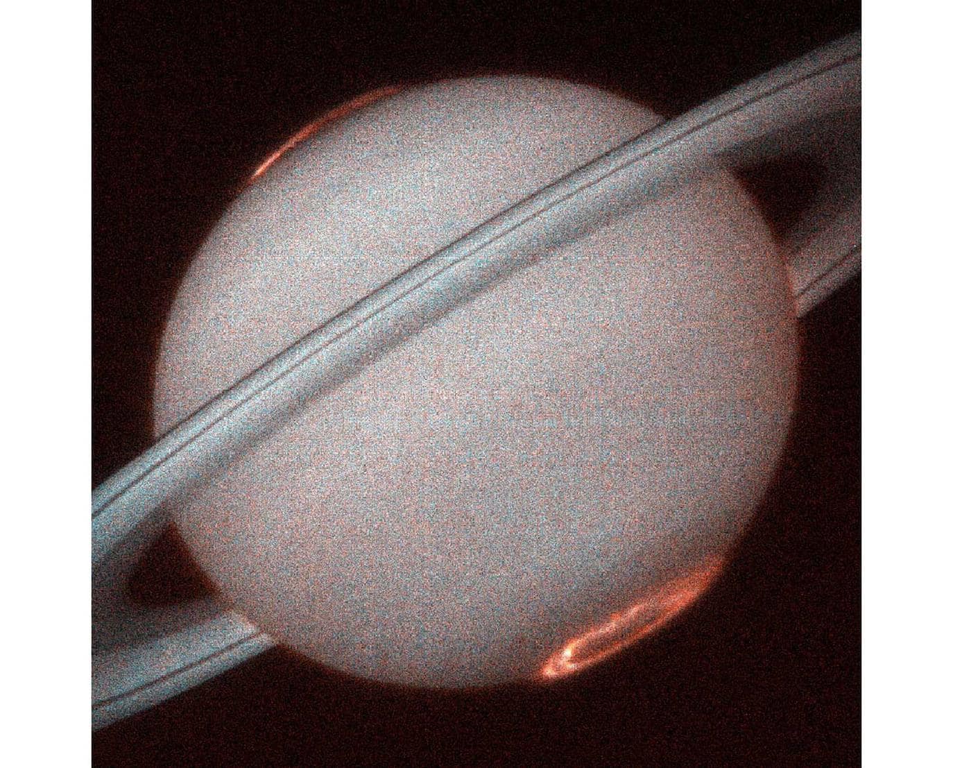 Imagen de Saturno tomada dese el telescopio Hubble.