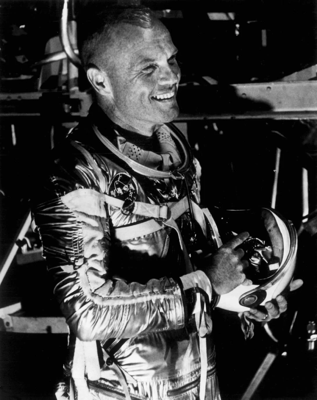 El senador John Glenn, exastronauta, el primero que estuvo en órbita alrededor de la Tierra.