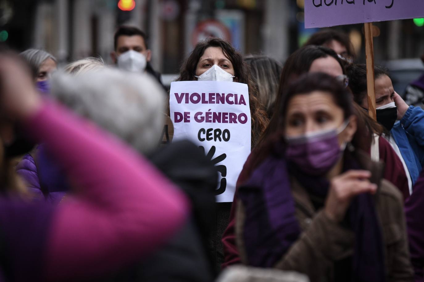 Uno de los actos en la Plaza del Ayuntamiento de Valencia