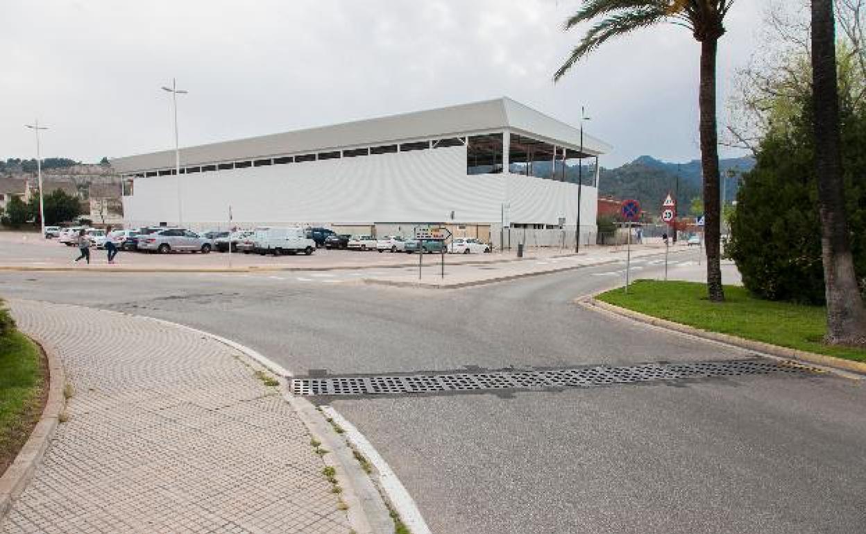 Trinquet de Gandia, en el distrito de Roís de Corella. 