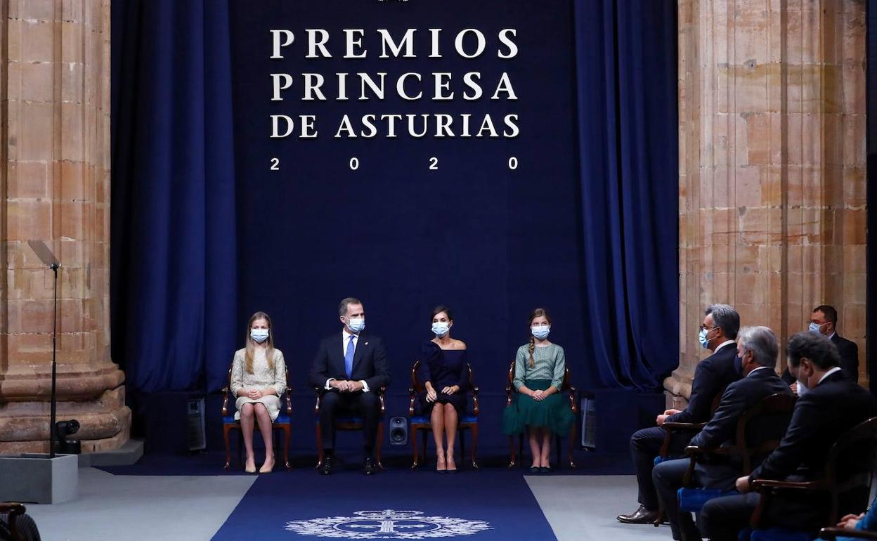 La Familia Real, en los Premios Princesas de Asturias 2020.