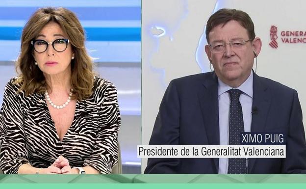 Ana Rosa Quintana a Ximo Puig: «¿Por qué mi hermano no puede ir a su apartamento de Cullera y sus vecinos franceses sí?»