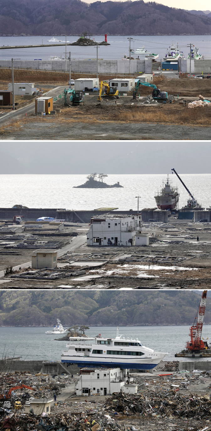 El 11 de marzo de 2011, un terremoto de magnitud 9 desató un tsunami que arrasó la costa nororiental de Japón, dejando más de 22.000 muertos y desaparecidos y provocando en la central de Fukushima 1 el peor accidente nuclear desde Chernóbil. Con olas de hasta 40 metros, el tsunami arrastró todo lo que encontró a su paso en cientos de kilómetros.