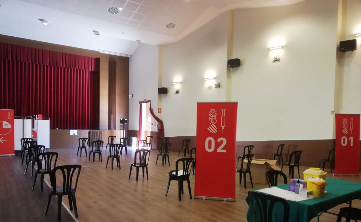 Todo listo en el Museu Faller de Gandia para la vacunación masiva