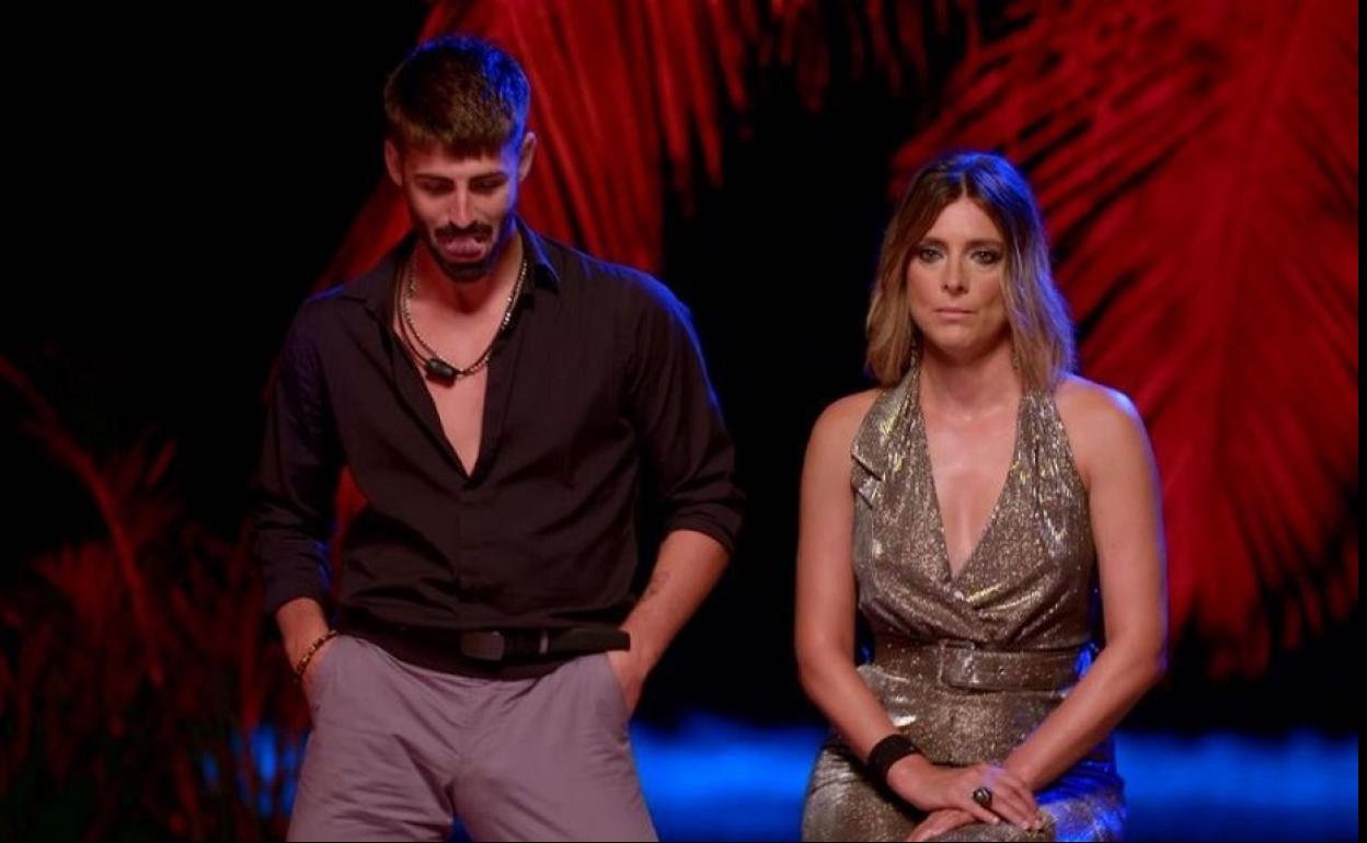 'Lobo' junto a Sandra Barneda.