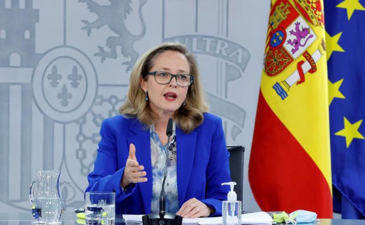 La vicepresidenta de Asuntos Económicos, Nadia Calviño.