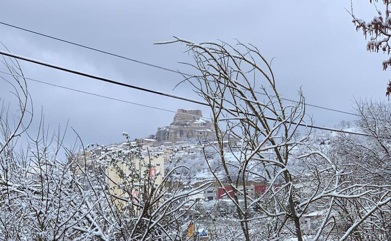 Nieve en Morella. 