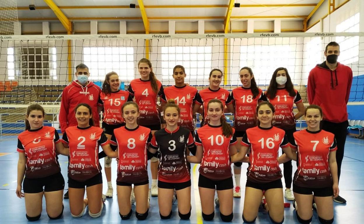 Los equipos juveniles del Xàtiva voleibol se clasifican para los cuartos de final en la Primera División autonómica