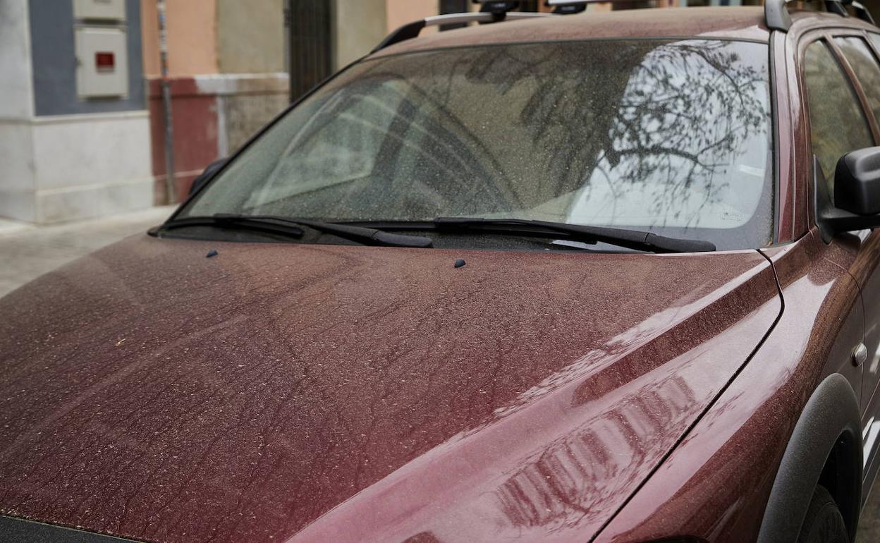 Coches manchados por el barro en Valencia