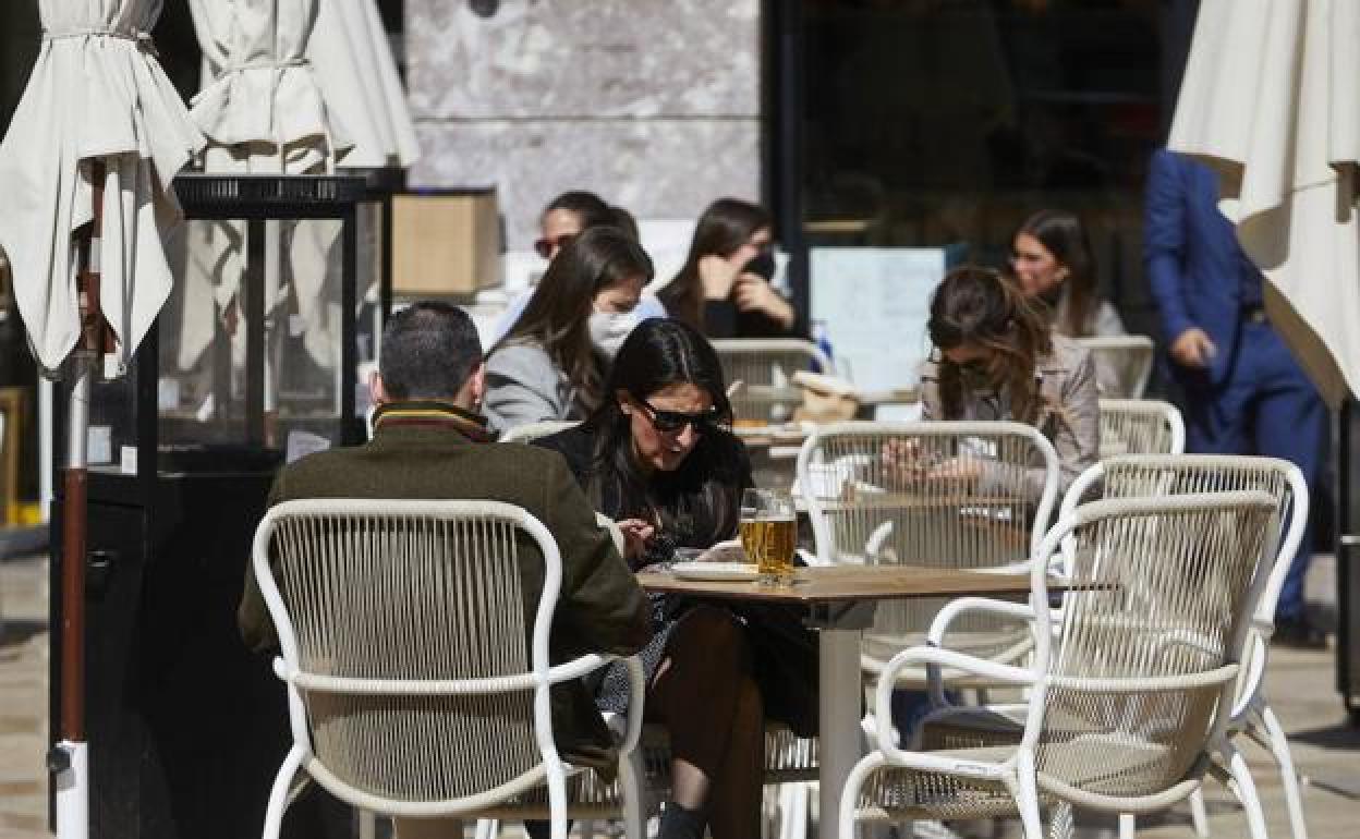 Una terraza de Valencia.