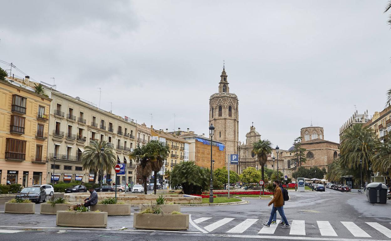 La plaza de la Reina, con su aspecto actual. 