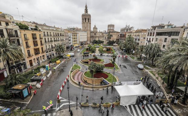 Arranca la nueva plaza de la Reina de Valencia