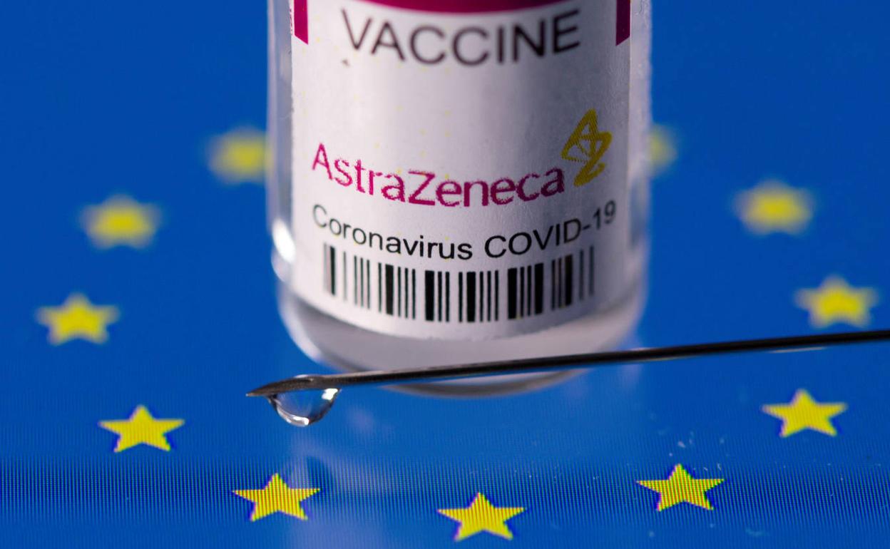 Vial de la vacuna de Astrazeneca. 