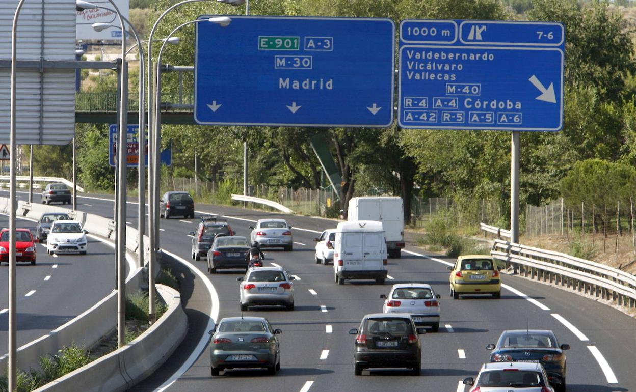 Autovía en Madrid. 