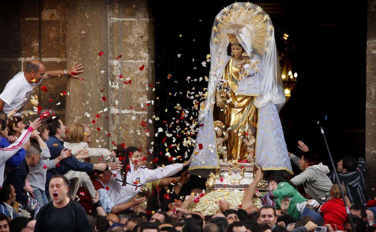 La Virgen de los Desamparados, en una imagen de archivo