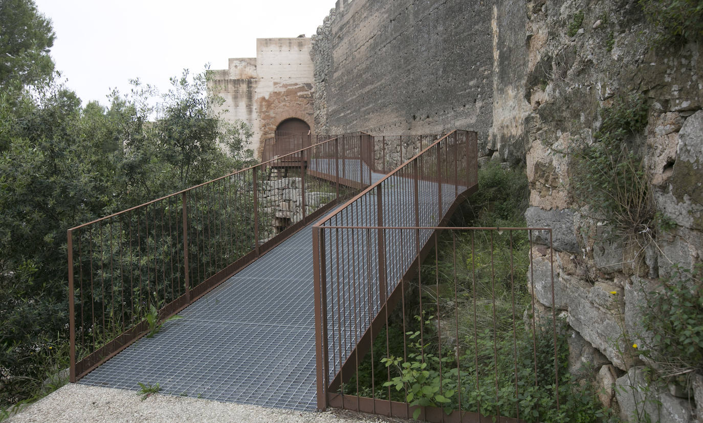 Estado del Castillo de Sagunto en abril de 2021. 