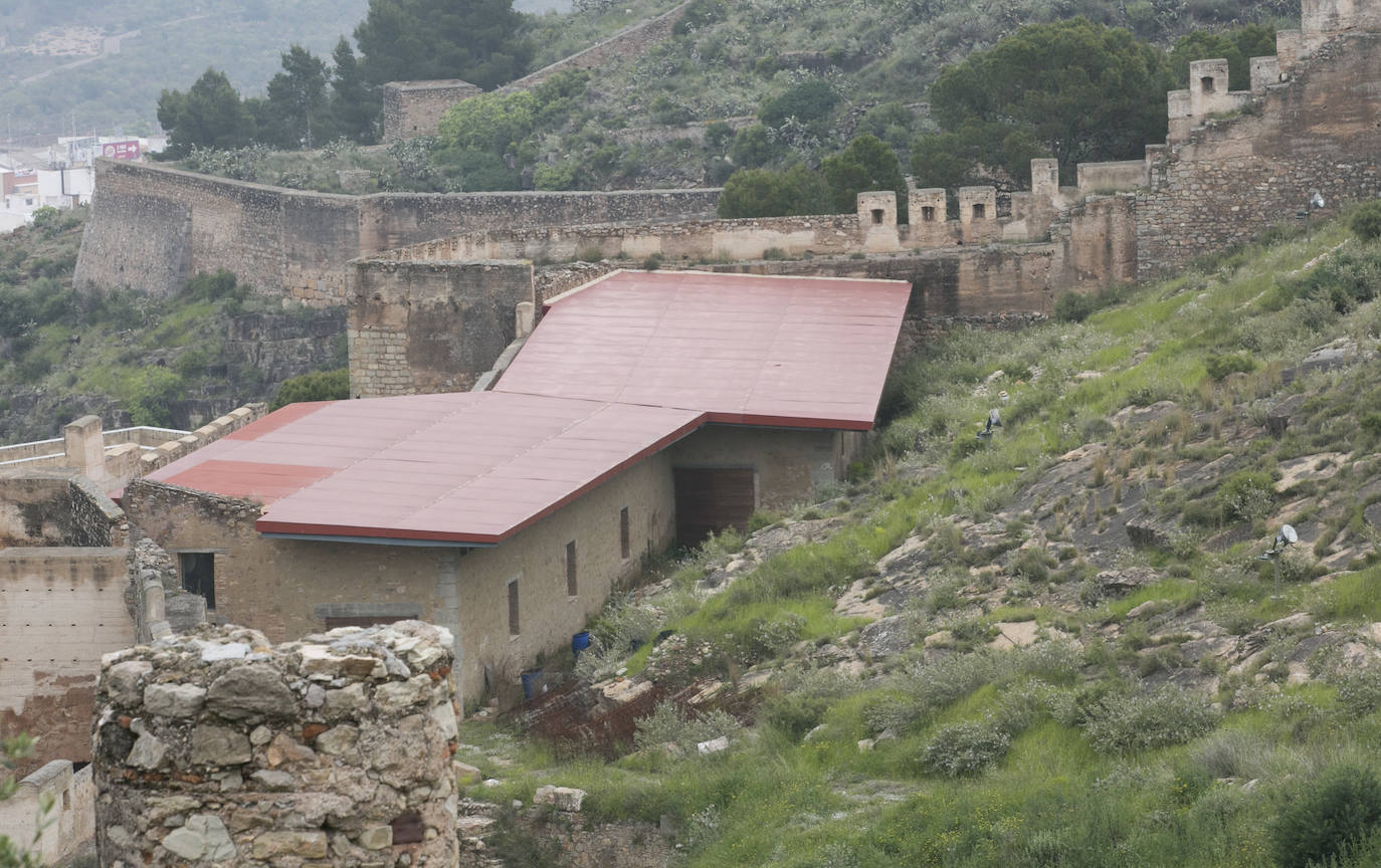 Estado del Castillo de Sagunto en abril de 2021. 