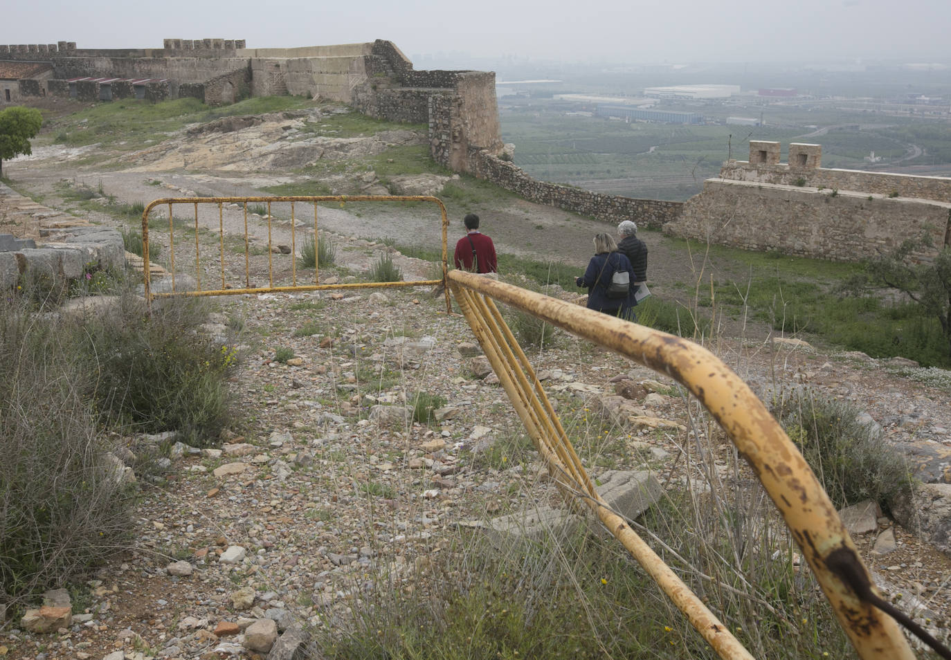 Estado del Castillo de Sagunto en abril de 2021. 