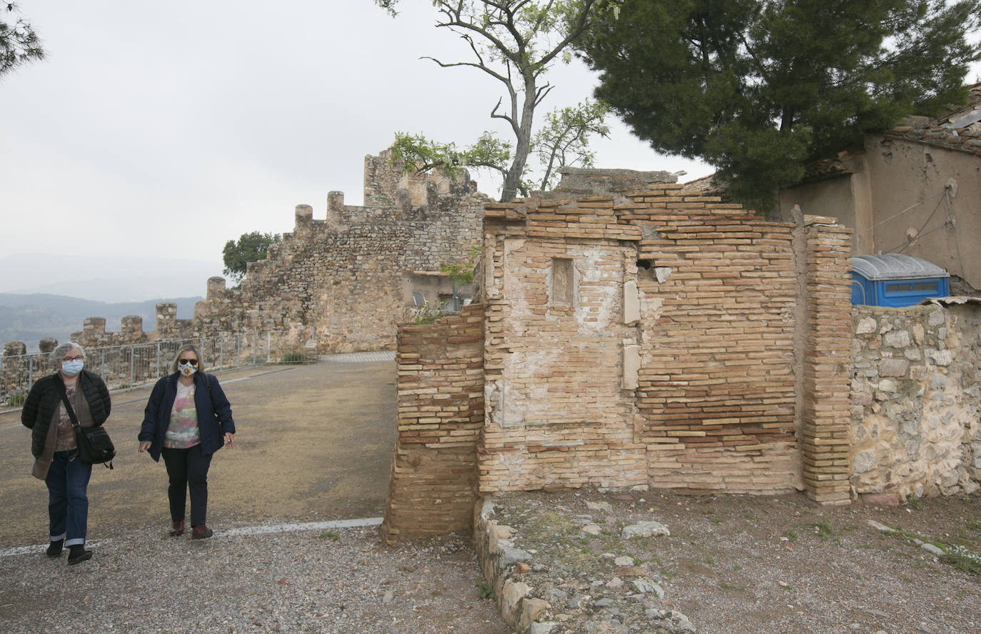 Estado del Castillo de Sagunto en abril de 2021. 