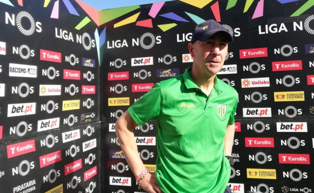 Pako Ayestarán tras ganar al Moreirense. 