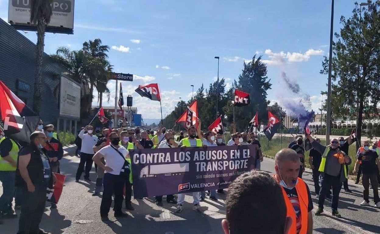 Imagen de la concentración sindical. 