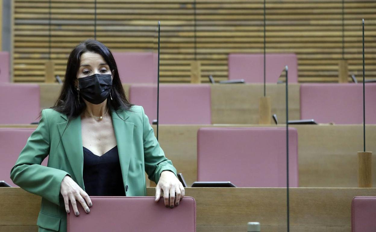 Ruth Merino, portavoz de la formación naranja en Les Corts.