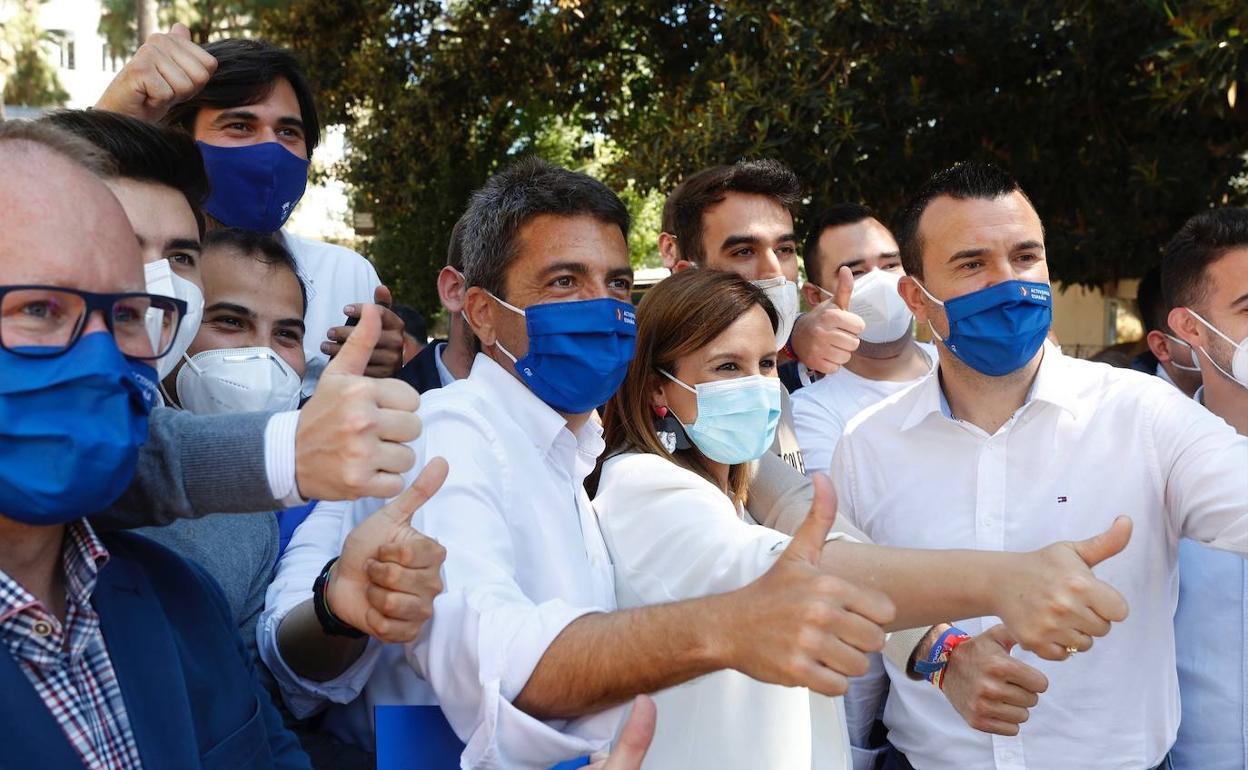 Mazón, durante el acto