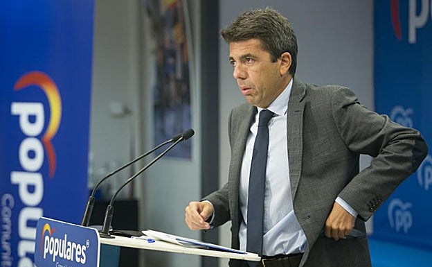 Mazón anuncia su candidatura a presidir el PP valenciano avalado por Génova y junto a Catalá