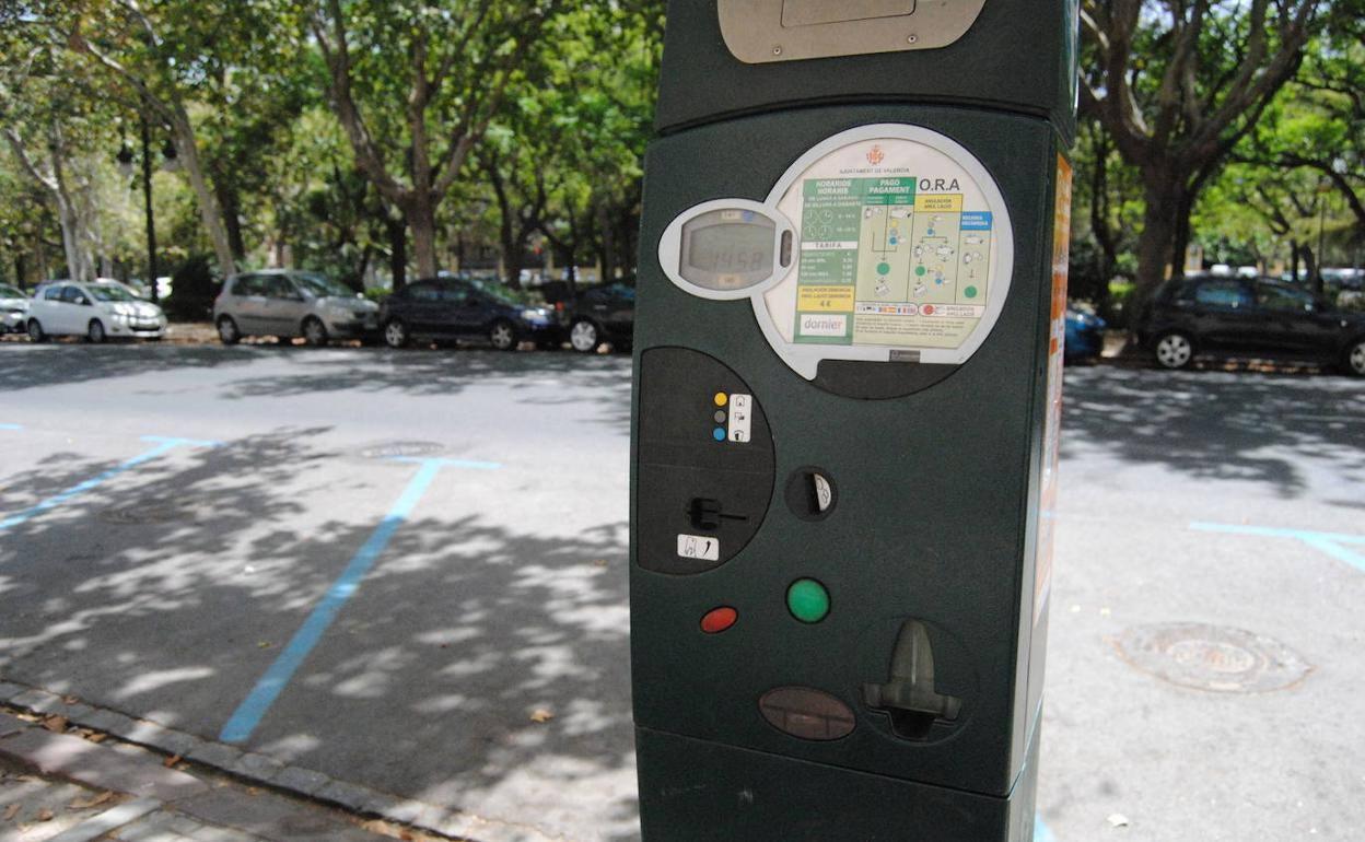 Un parquímetro de Valencia.