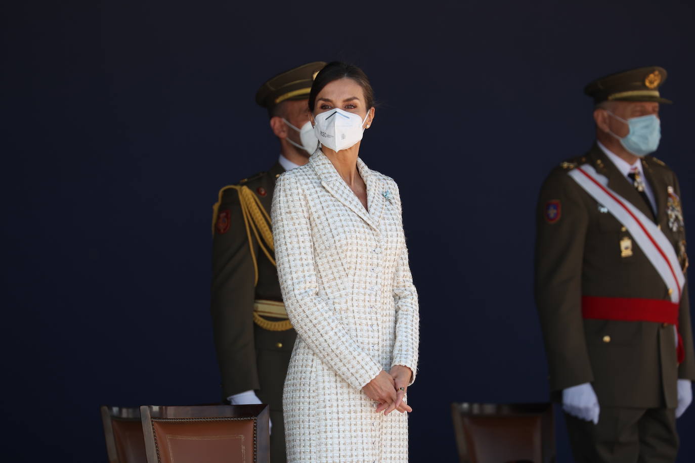 Fotos: La Reina Letizia, espectacular con el vestido del bautizo de la Princesa Leonor