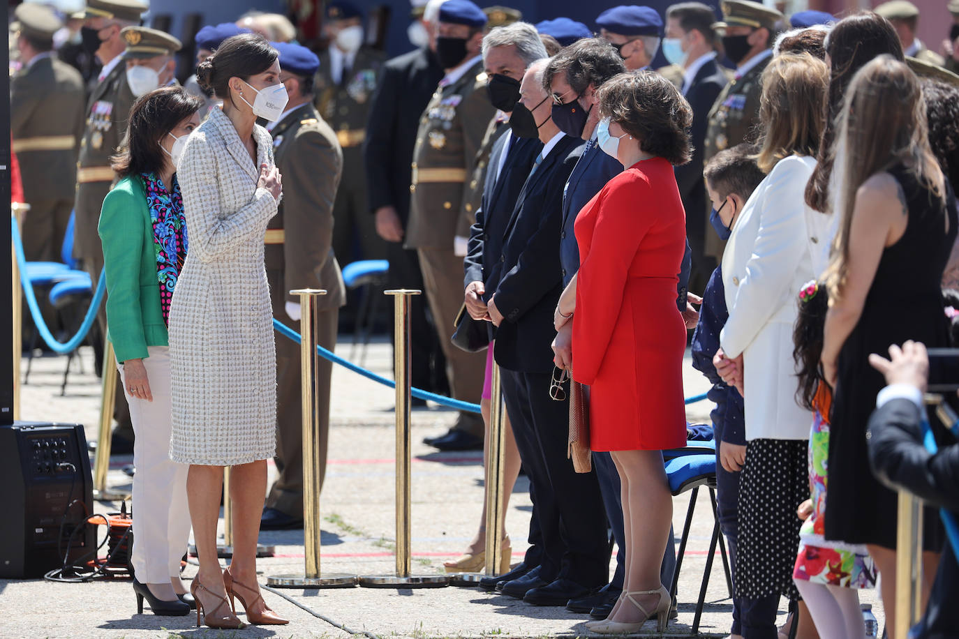 Fotos: La Reina Letizia, espectacular con el vestido del bautizo de la Princesa Leonor