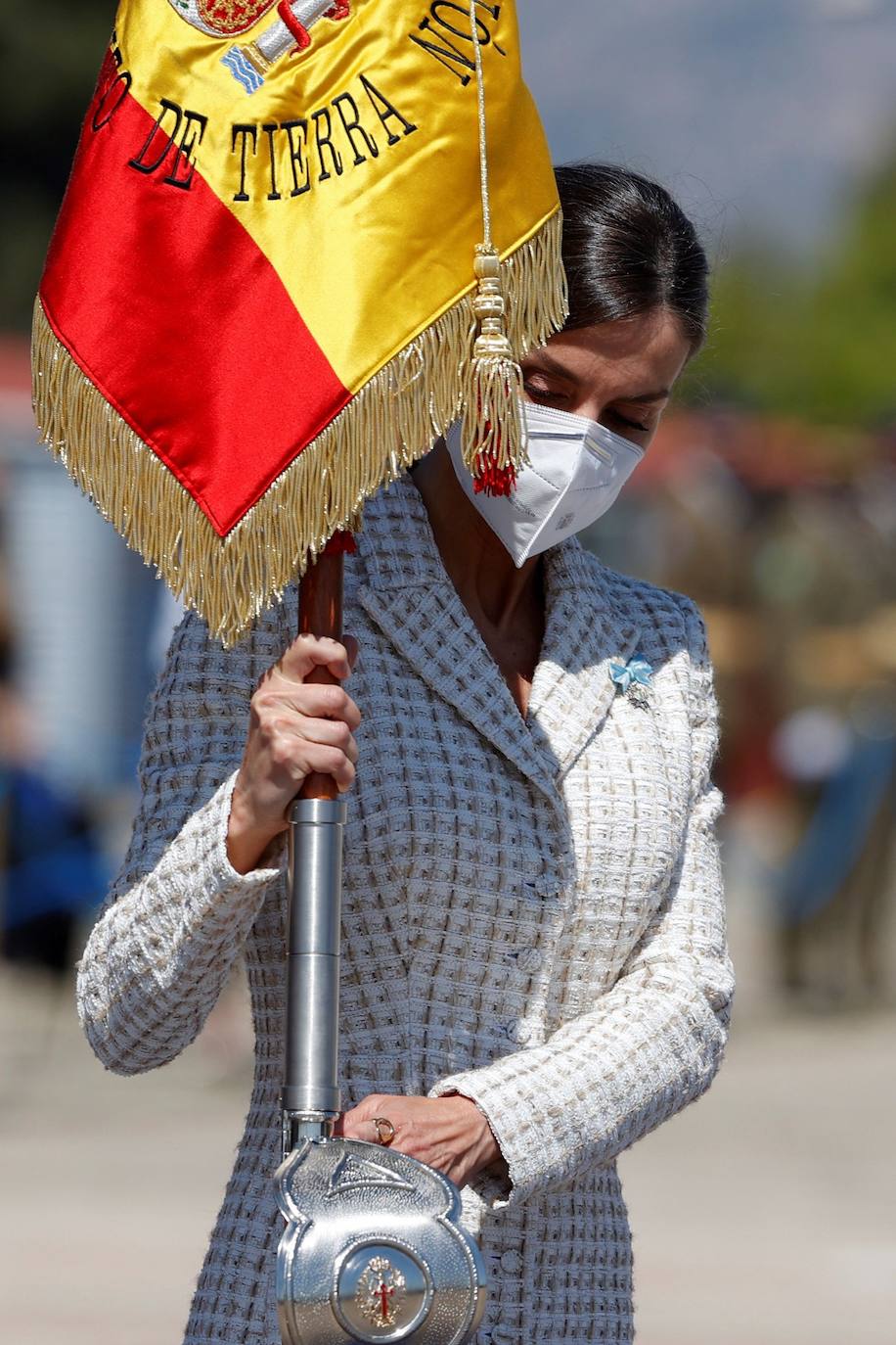 Fotos: La Reina Letizia, espectacular con el vestido del bautizo de la Princesa Leonor