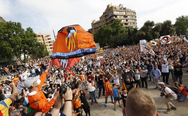 Un momento de la manifestación. 