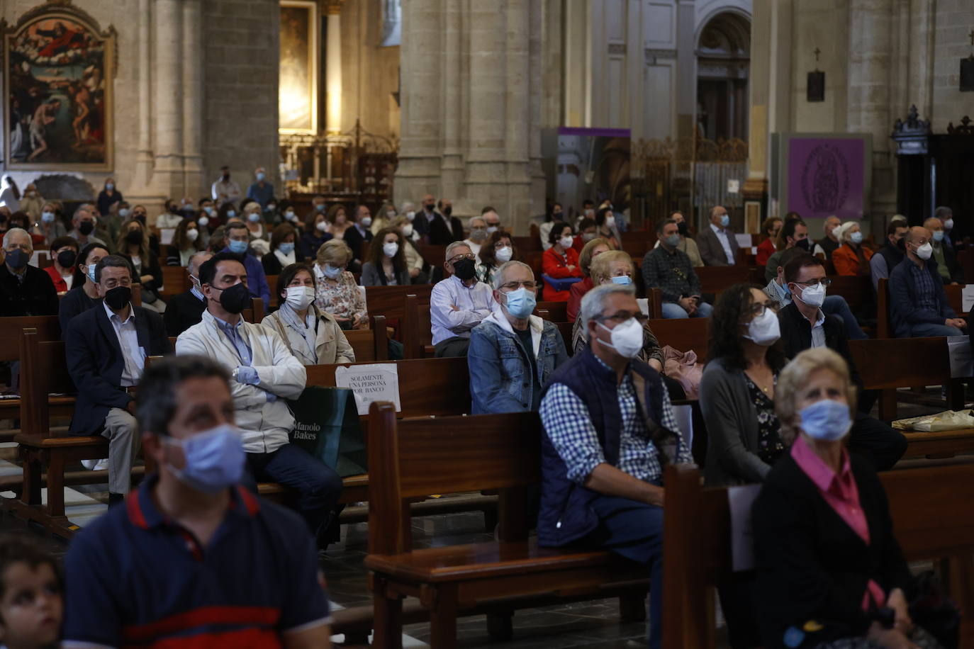 Missa d'Infants y traslado de la Virgen en Valencia