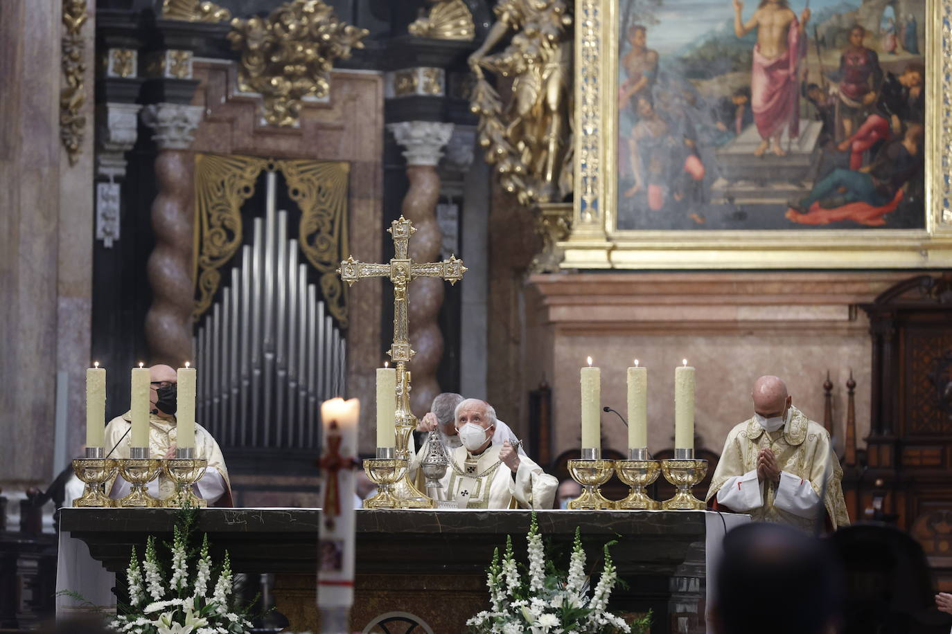 Missa d'Infants y traslado de la Virgen en Valencia