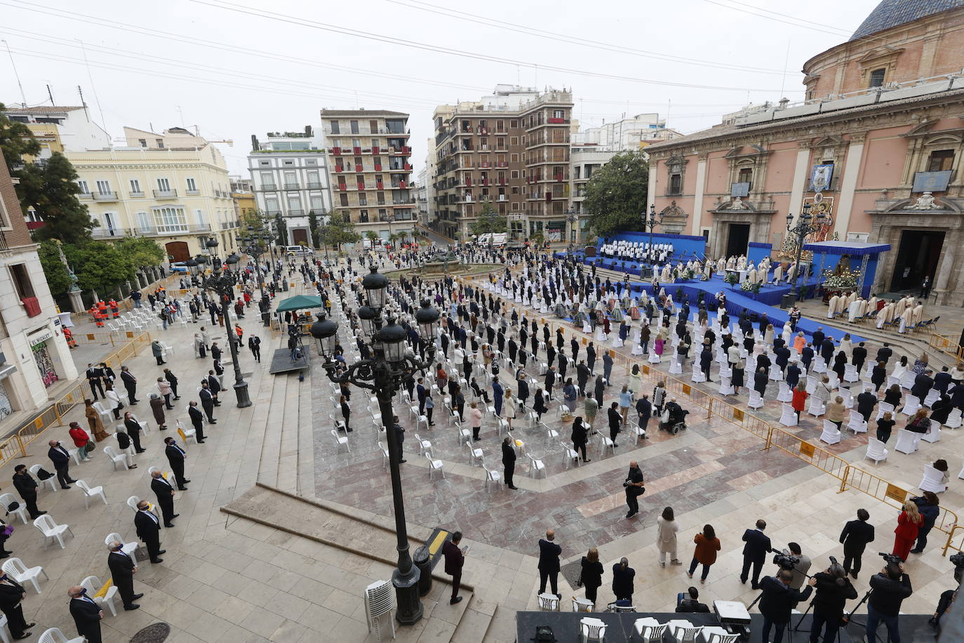 Missa d'Infants y traslado de la Virgen en Valencia