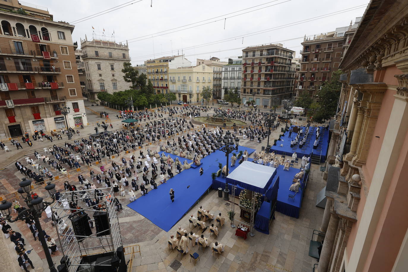 Missa d'Infants y traslado de la Virgen en Valencia