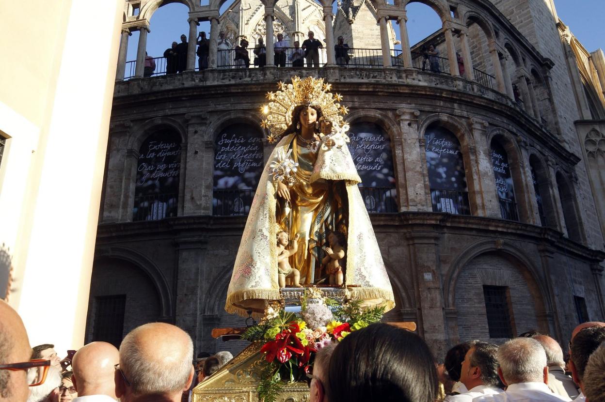 t Patrona. Acto de desagravio a la Virgen en 2016. irene marsilla