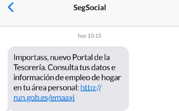 La Seguridad Social envía un SMS a 600.000 españoles desde esta semana