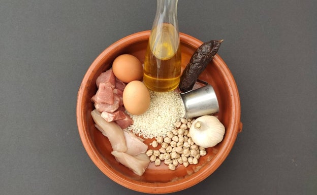 Ingredientes para cocinar la crosta de Pego.