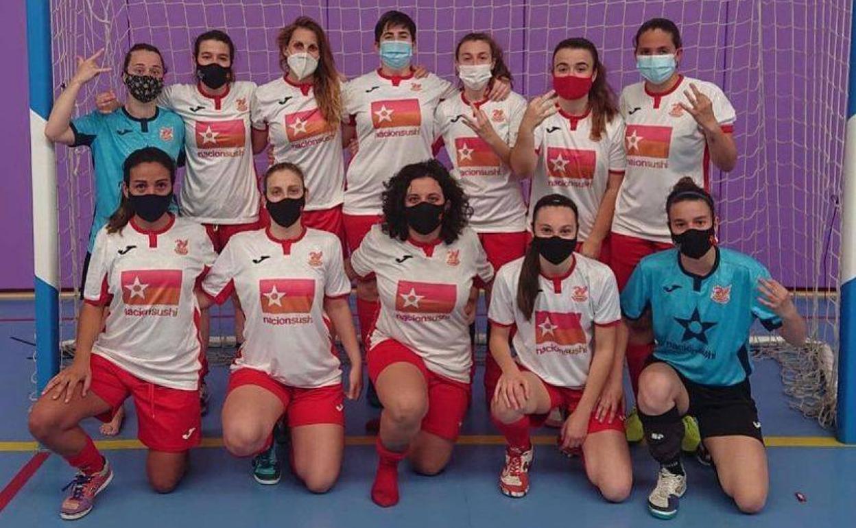 El equipo femenino del Alboraya F.S. 