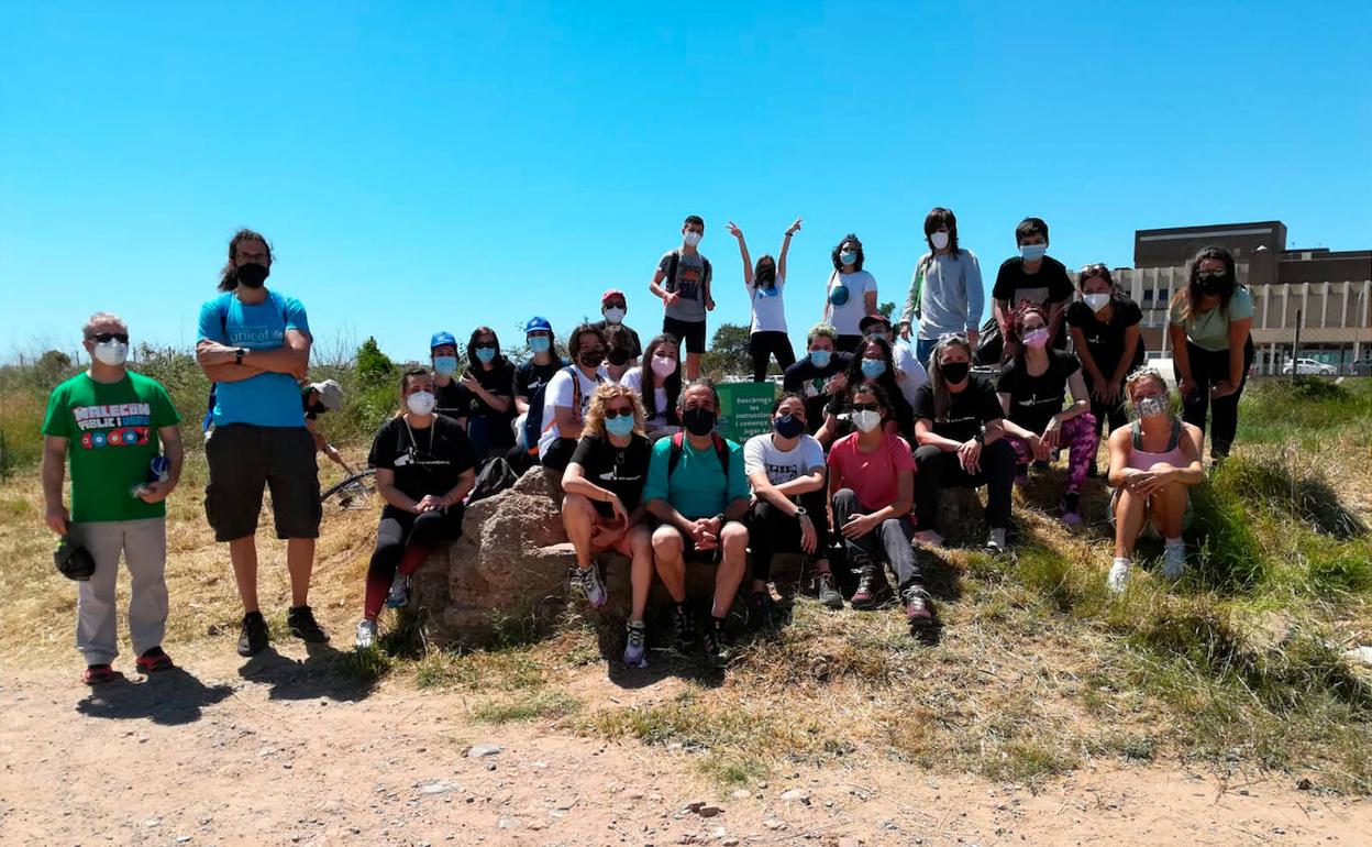 Participantes en la iniciativa medioambiental. 