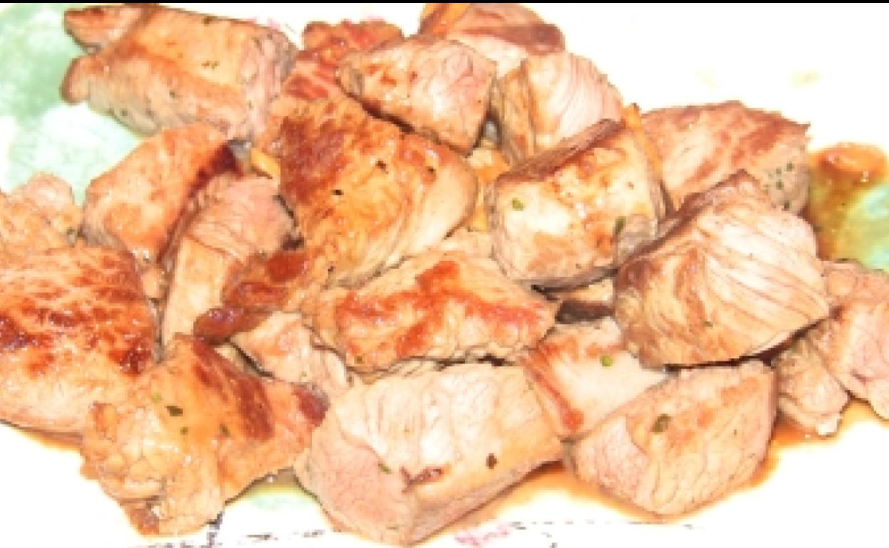 Brochetas de pavo. del Índico