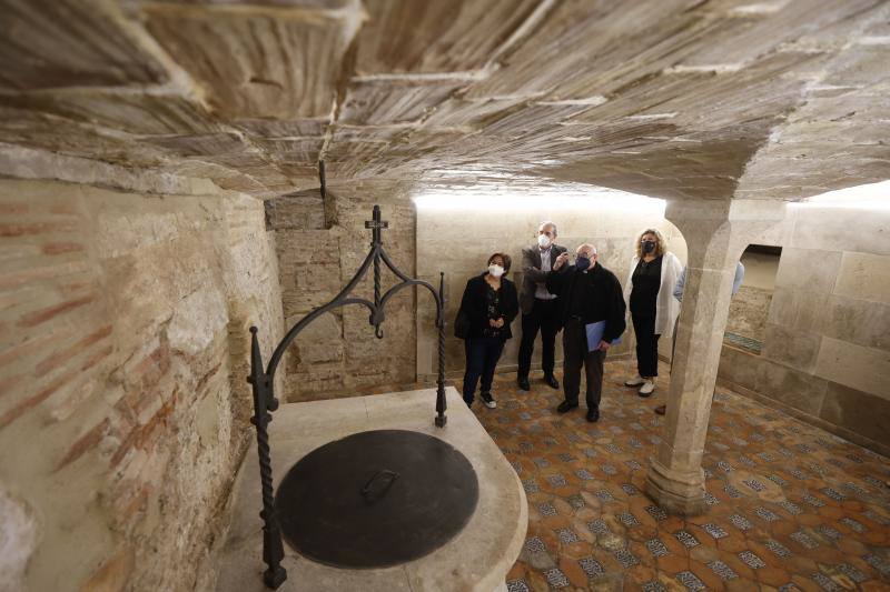 Estancia del pouet de la Casa Natalicia de San Vicente Ferrer en la que se recupera una parte original de la vivienda del siglo XV de la vivienda cuando aún estaba en manos de la familia Ferrer. 